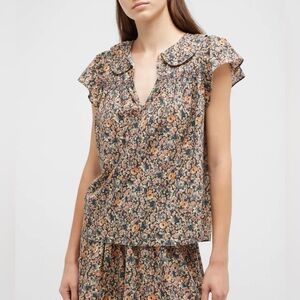 THE GREAT. Floral Pajama Set in Size 1